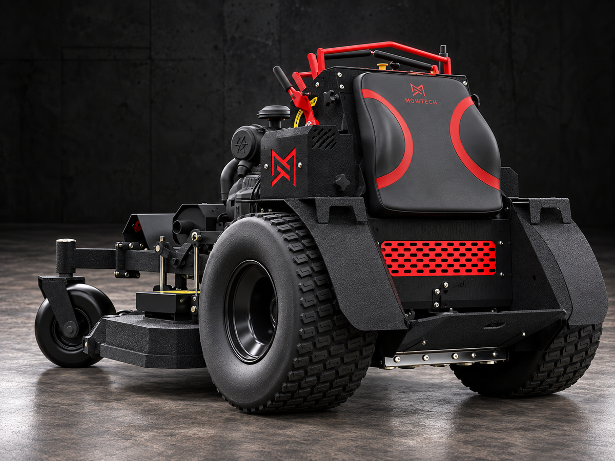MOWTECH Juggernaut 54 XL commercial stand-on mower front view