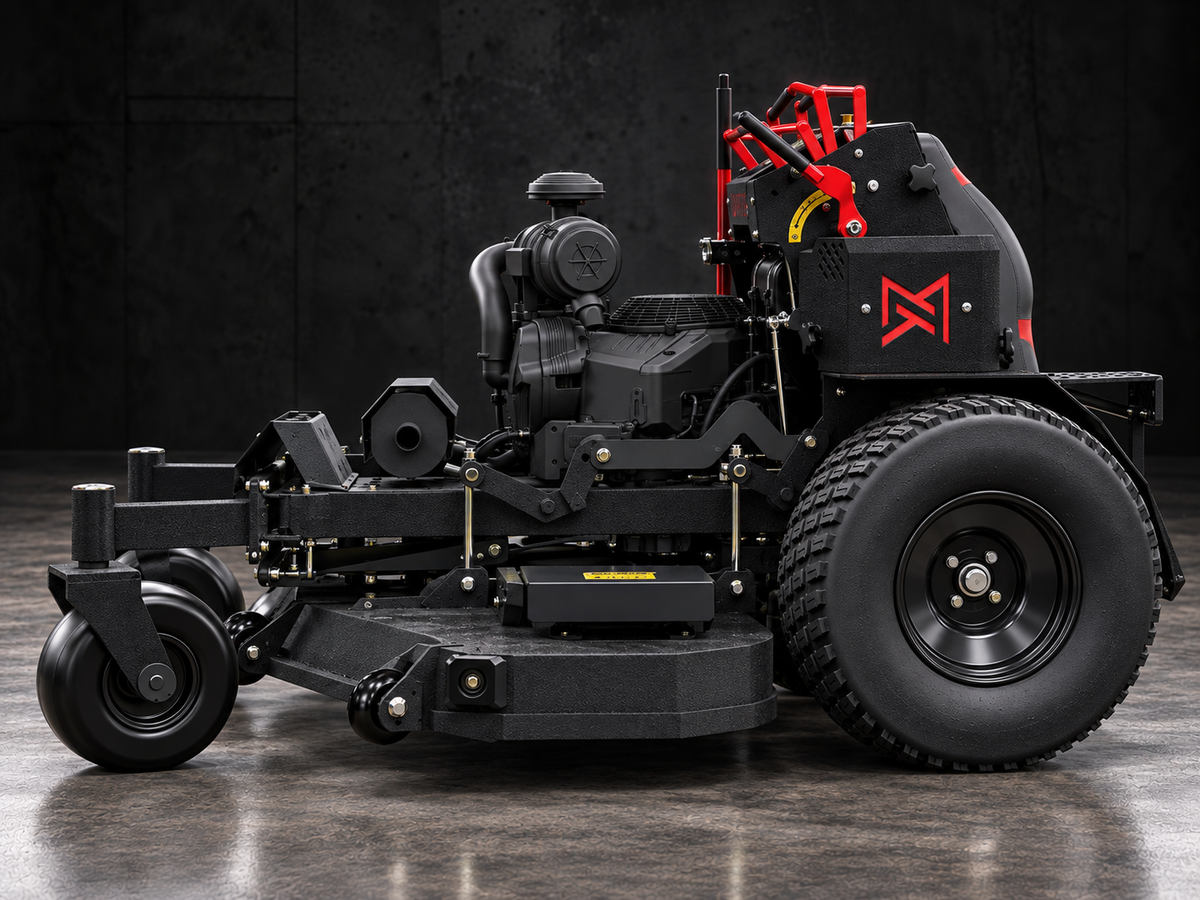 MOWTECH Juggernaut 54 XL commercial stand-on mower side profile