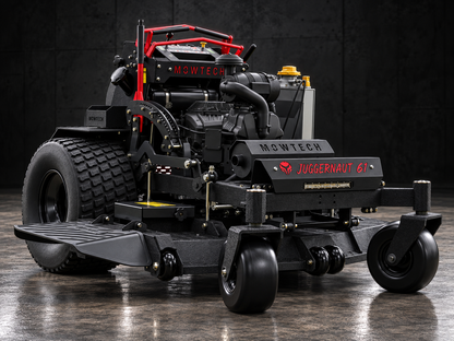 MOWTECH Juggernaut 61 XL commercial stand-on mower front view