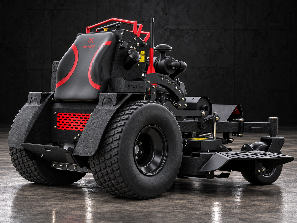 MOWTECH Juggernaut 61 XL commercial stand-on mower rear left view
